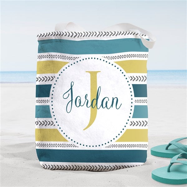 Pattern Personalized Beach Bag  - 38267