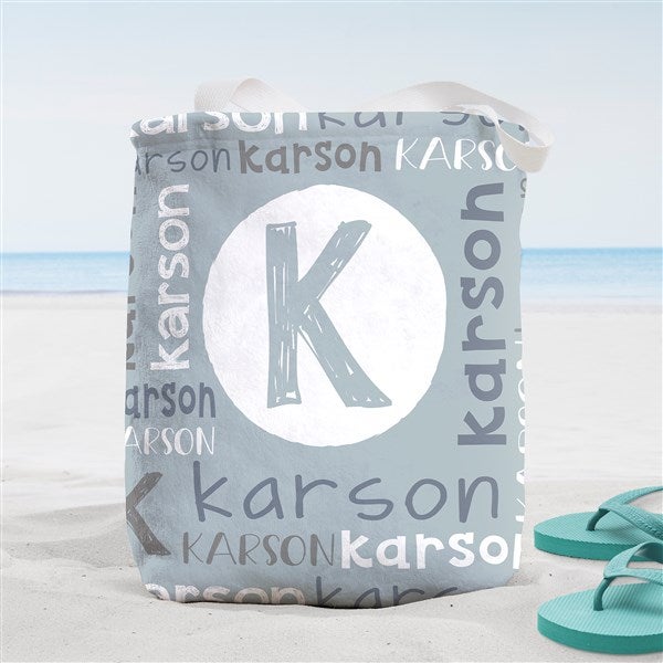 Youthful Name Personalized Beach Bag  - 38276