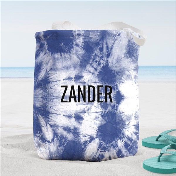 Bold Tie Dye Personalized Beach Bag  - 38281