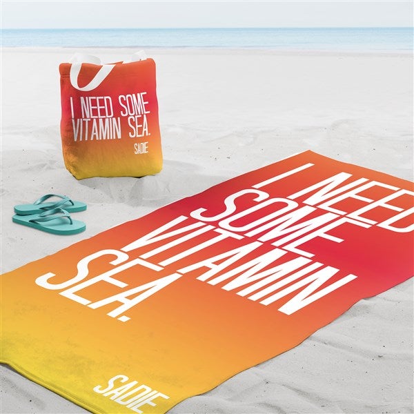 Beach Bag with caption paradise main image 0