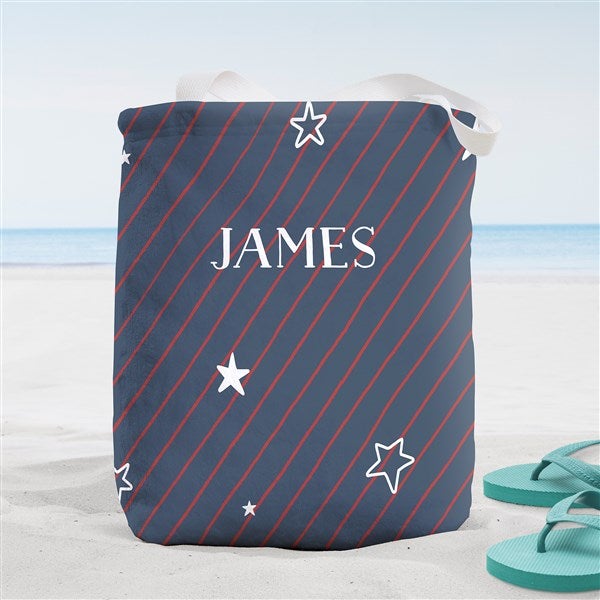 Stars & Stripes Personalized Beach Bag  - 38293