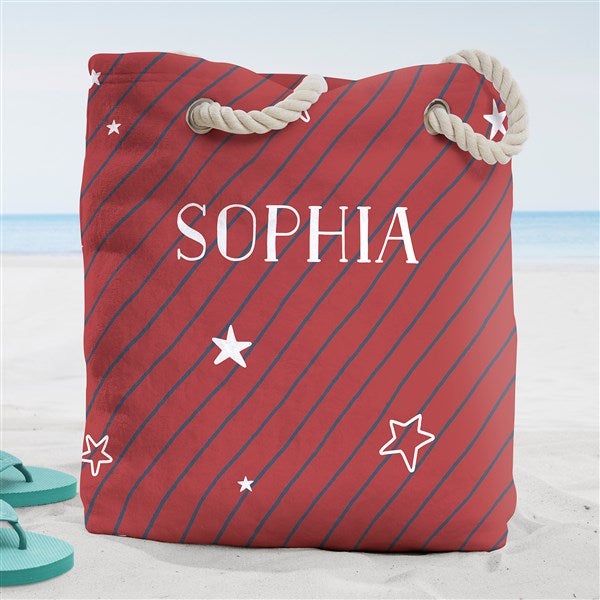 Stars & Stripes Personalized Beach Bag  - 38293