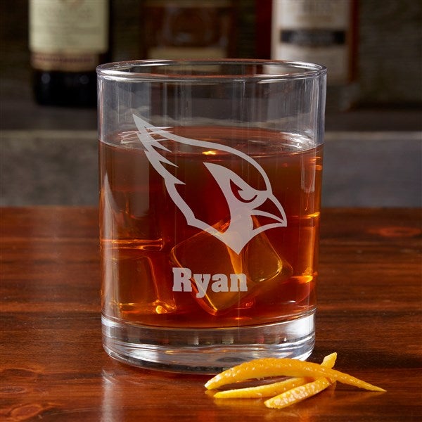 NFL Arizona Cardinals Engraved Old Fashioned Whiskey Glasses - 38308