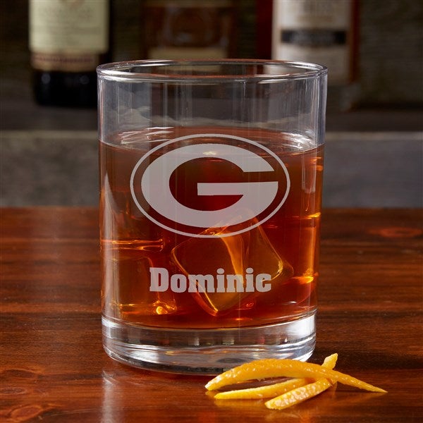 NFL Green Bay Packers Engraved Old Fashioned Whiskey Glasses - 38318