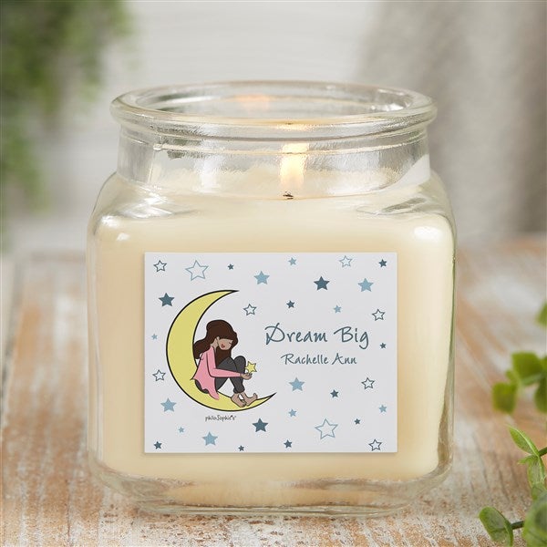 Dream Big philoSophie's® Personalized Scented Glass Candle Jar  - 38414