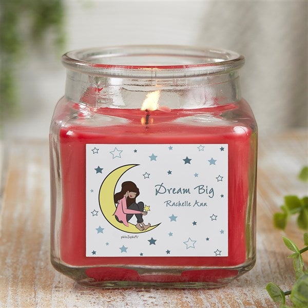 Dream Big philoSophie's® Personalized Scented Glass Candle Jar  - 38414