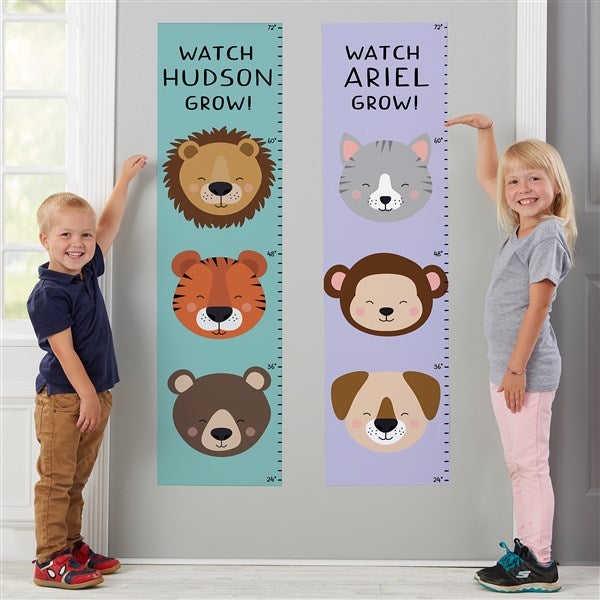 Animal Pals Vinyl Growth Chart Wall Decal  - 38489
