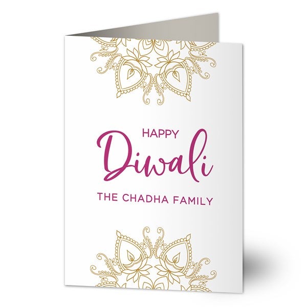 Diwali Personalized Greeting Card  - 38497