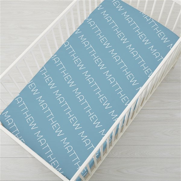 Playful Name Personalized Crib Sheet  - 38502