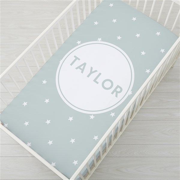 Simple and Sweet Personalized Crib Sheet  - 38508