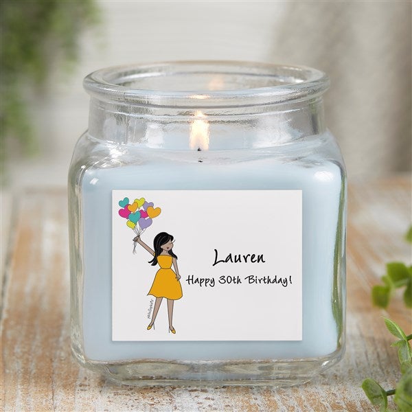 Birthday Balloons philoSophie's® Personalized Scented Glass Candle Jar  - 38524