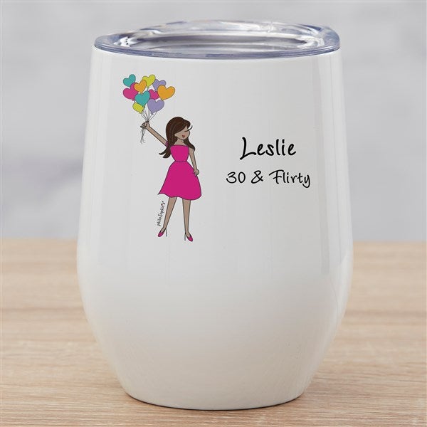 Birthday Balloons philoSophie's® Personalized Stainless Insulated Wine Cup  - 38533