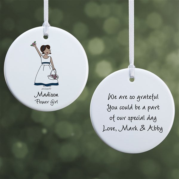 Flower Girl philoSophie's® Personalized Ornaments  - 38538