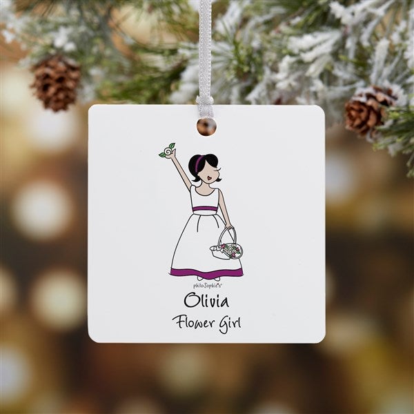 Flower Girl philoSophie's® Personalized Ornaments  - 38538