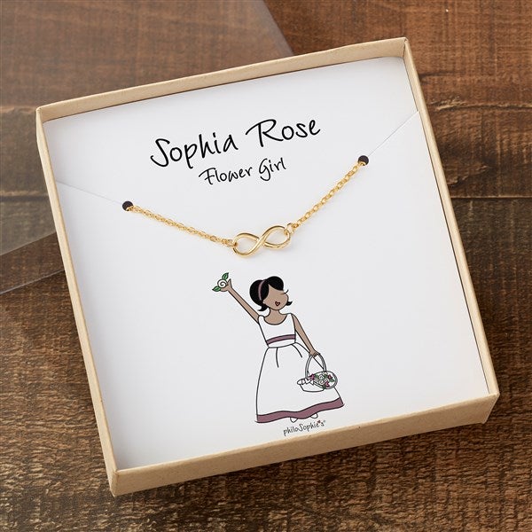 Flower Girl philoSophie's® Personalized Carded Jewelry  - 38539
