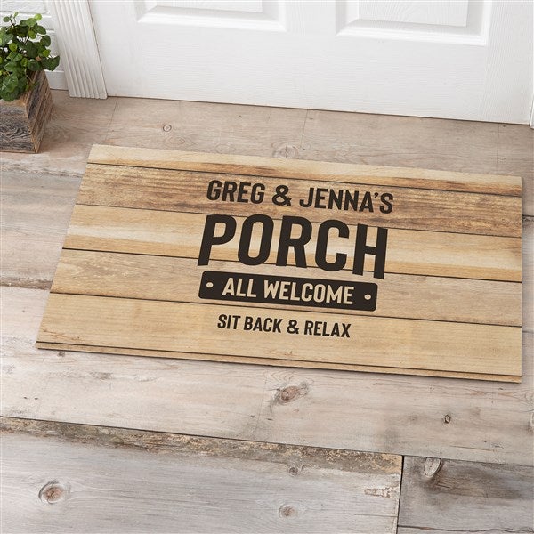 Backyard Bar & Grill Personalized Doormat 20x35