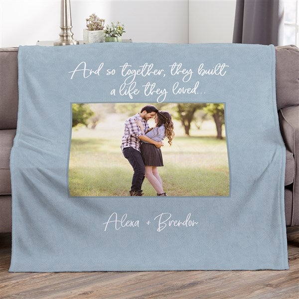 Romantic Personalized Blankets - Together They Built a Life - 38654