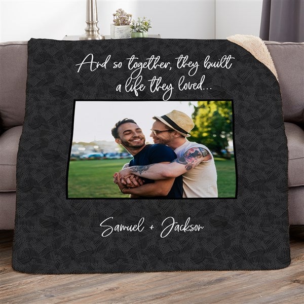 Romantic Personalized Blankets - Together They Built a Life - 38654