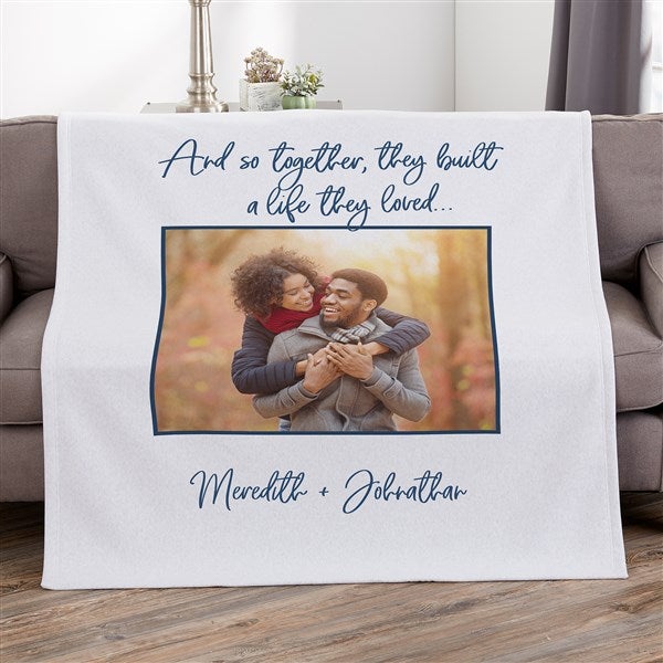 Romantic Personalized Blankets - Together They Built a Life - 38654