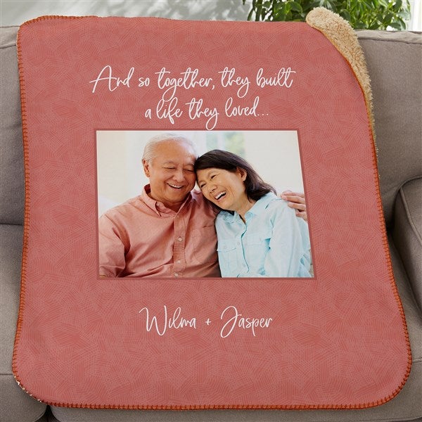 Romantic Personalized Blankets - Together They Built a Life - 38654