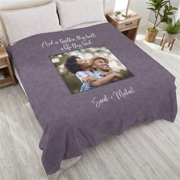 Romantic Personalized Blankets - Together They Built a Life - 38654