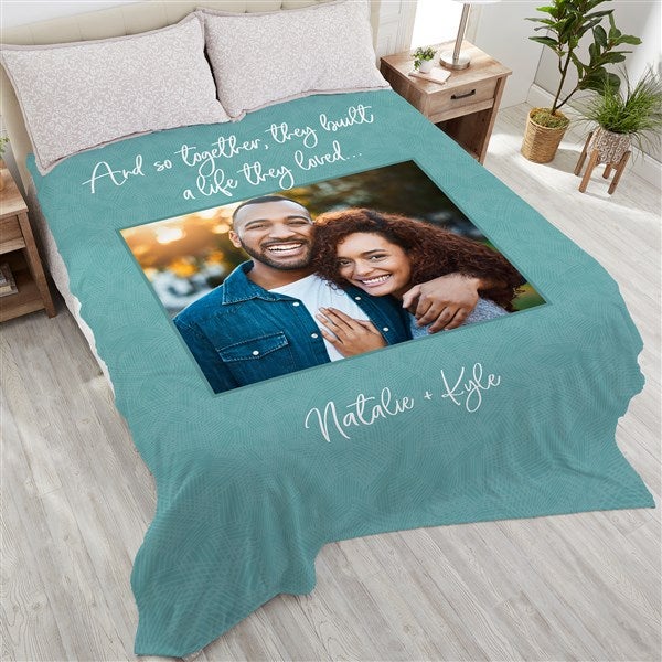 Romantic Personalized Blankets - Together They Built a Life - 38654