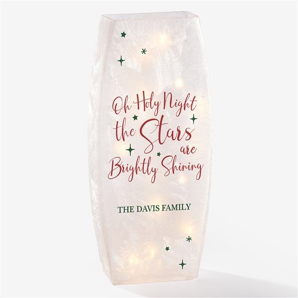 Personalized Christmas Frosted Tabletop Light - All Is Bright - 38686