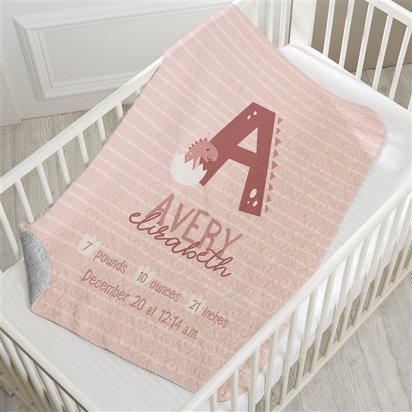 Baby Dino Personalized Blankets  - 38687