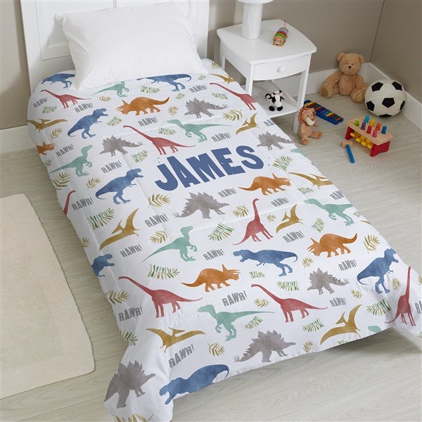 Dinosaur World Personalized Comforter  - 38704D