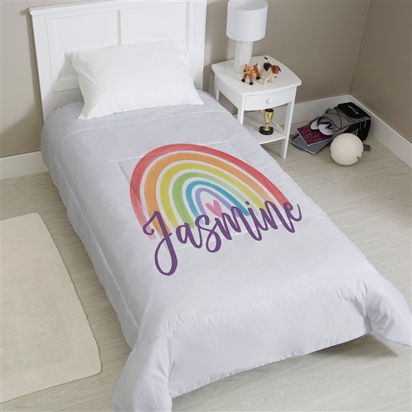 Watercolor Brights Personalized Comforter  - 38707D