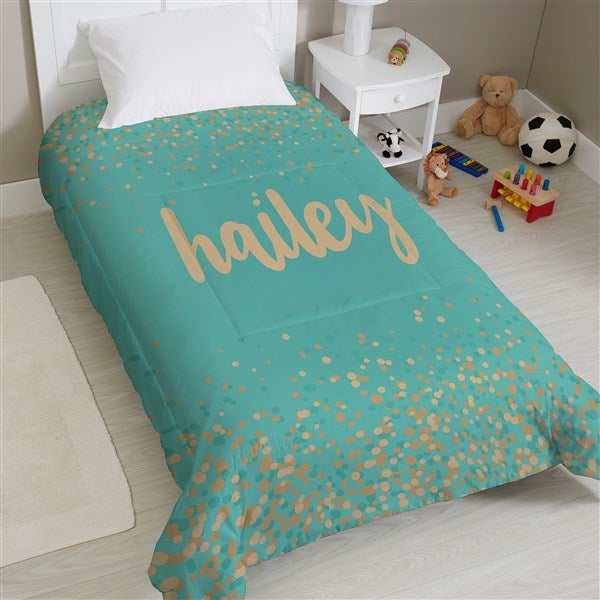 Sparkling Name Personalized Comforter  - 38712D