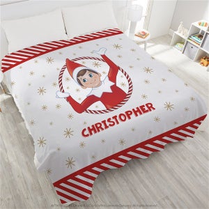Parure De Lit Simple 100% Coton Motif Grinch - Drap Housse + Drap Plat + Taie, Lavable Machine, Cadeau Noël