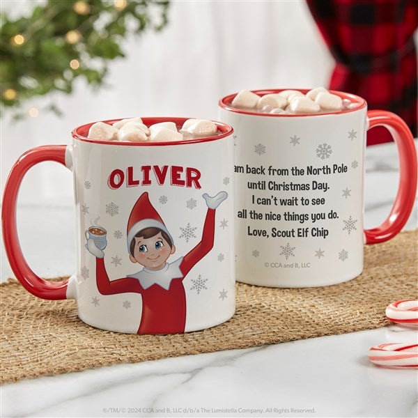 The Elf on the Shelf Personalized Christmas Mugs  - 38720