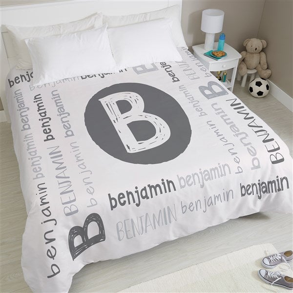 Youthful Name Personalized Duvet Cover  - 38732D