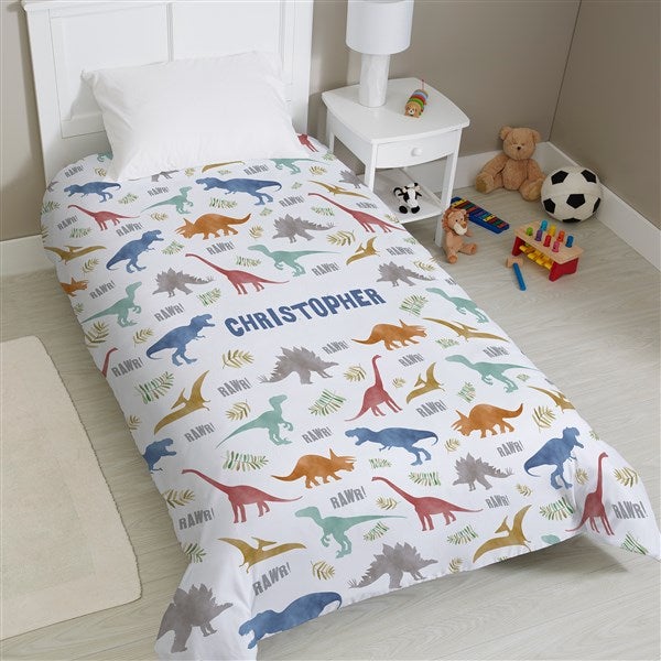 Dinosaur World Personalized Duvet Cover  - 38733D