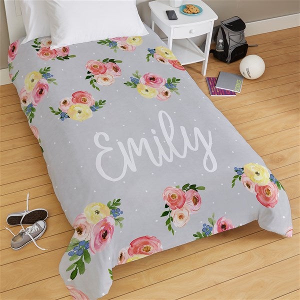 Floral Personalized Duvet Cover  - 38736D