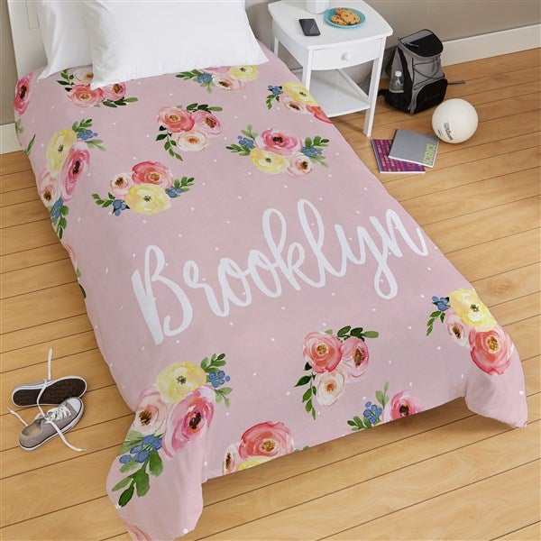 Floral Personalized Duvet Cover  - 38736D