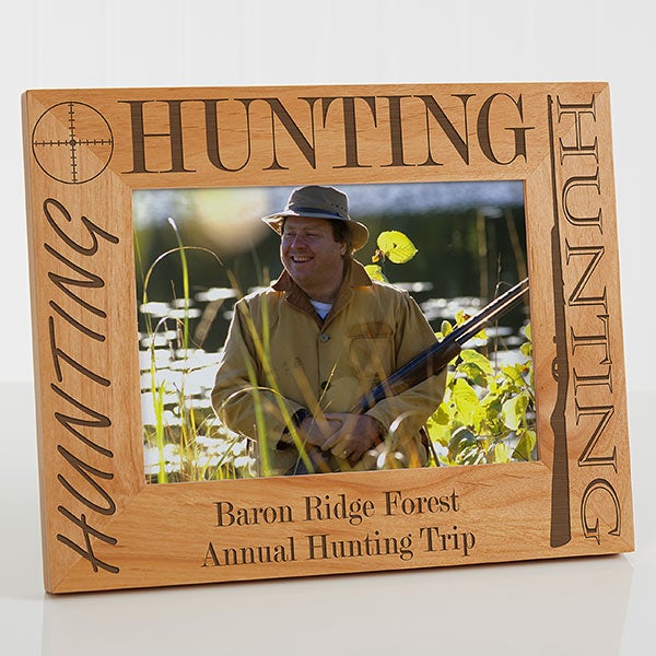 Personalized Hunting Wood Picture Frames - 3874