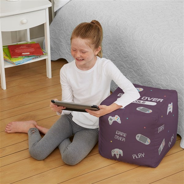 Gaming Personalized Cube Ottoman  - 38771D