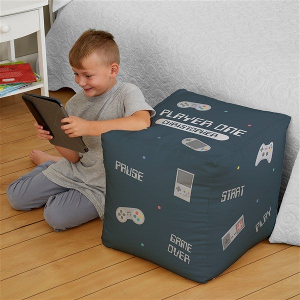 Gaming Personalized Cube Ottoman  - 38771D