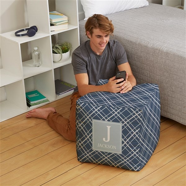 Custom Pattern Personalized Cube Ottoman  - 38775D