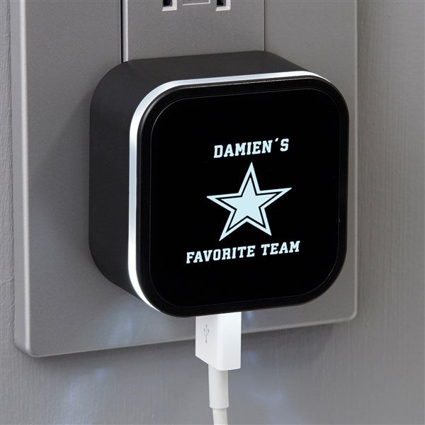 NFL Dallas Cowboys Personalized LED Triple Port USB