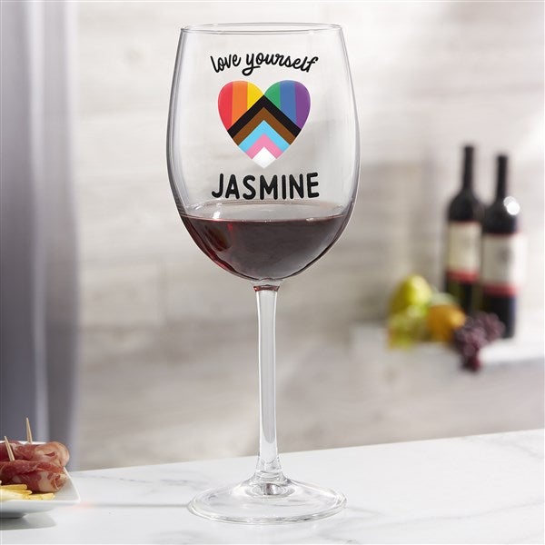 Love Yourself Printed Wine Glass Collection  - 38803