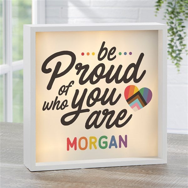 Love Yourself Personalized LED Light Shadow Box  - 38810