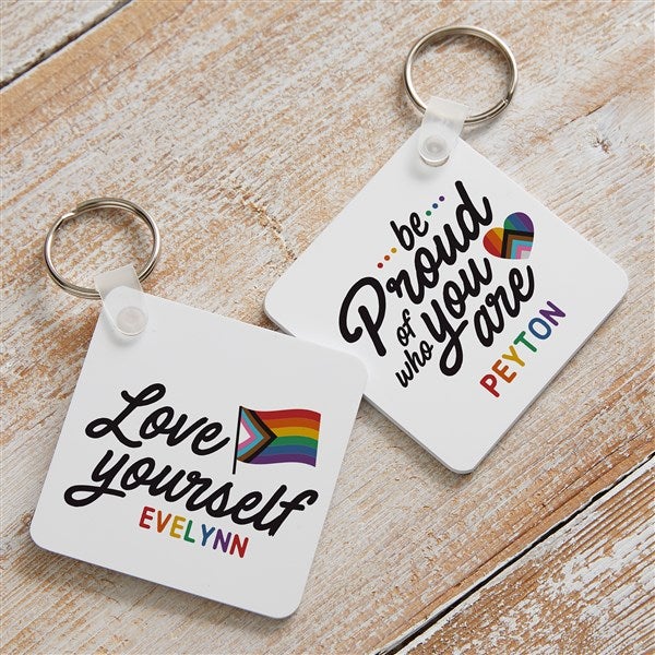 Love Yourself Personalized Keyring  - 38826