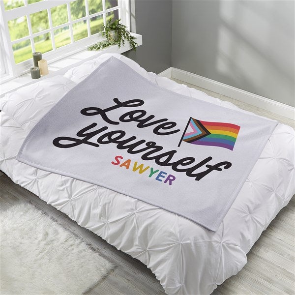 Love Yourself Personalized Blanket  - 38828