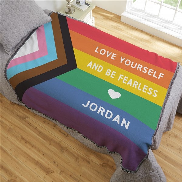 Love Yourself Personalized Blanket  - 38828