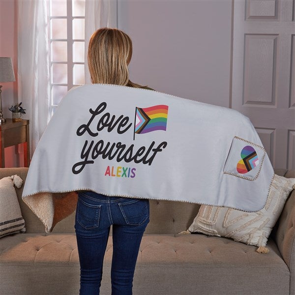 Love Yourself Personalized Cuddle Wrap  - 38830