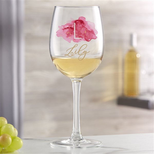 Birthstone Color Printed Wine Glass Collection  - 38839