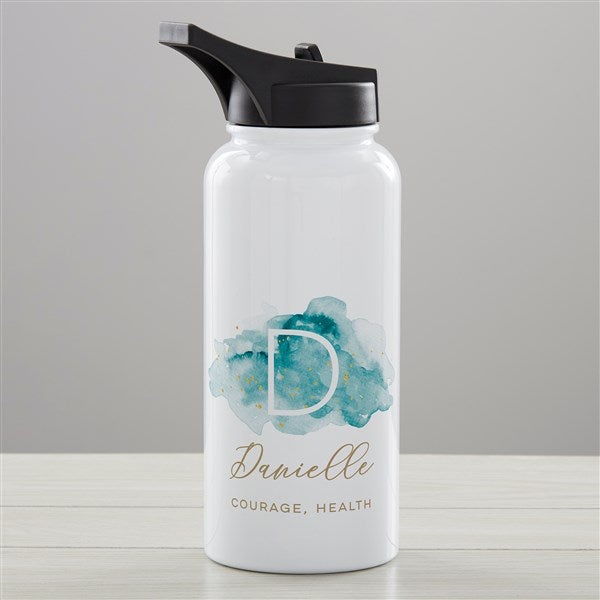 Birthstone Color Personalized Double-Wall Vacuum Insulated Water Bottle  - 38857